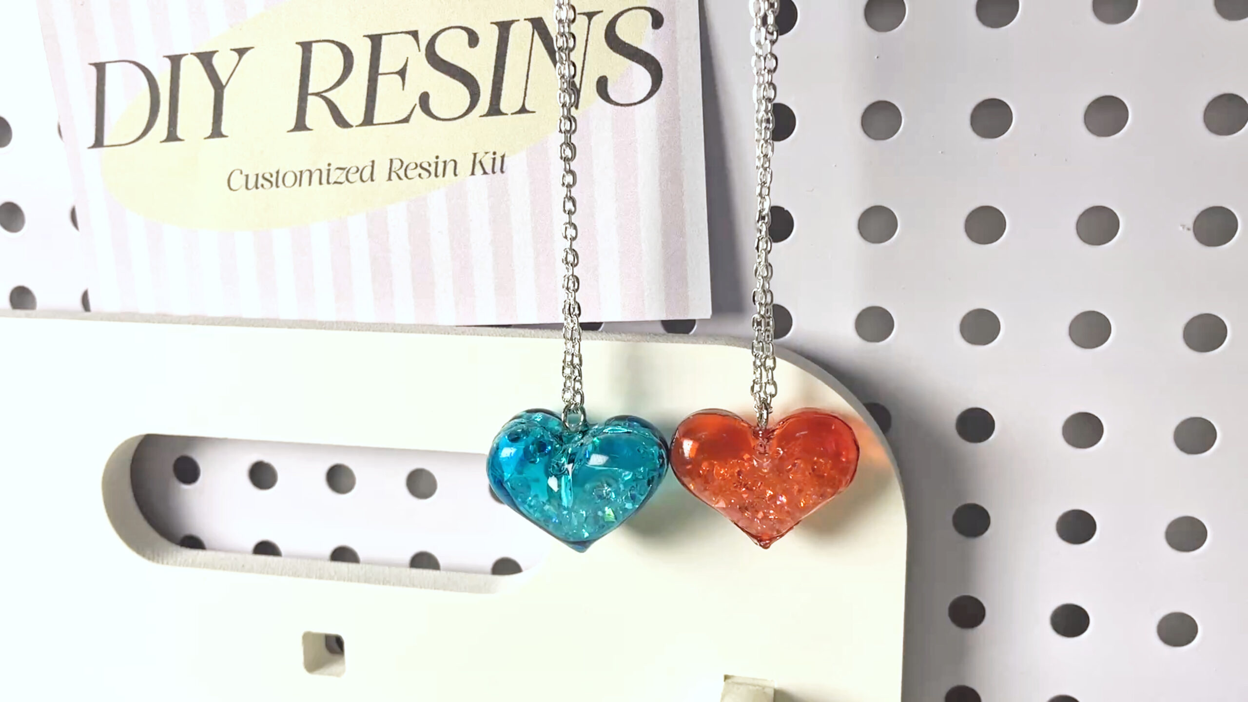 UV Resin Heart Pendant