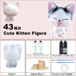 wholesale custom PU resin cheesy cat kits | Craft Bulk