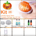 Home Decoration-Epoxy Resin Decor Pumpkin Storage Jar DIY Set