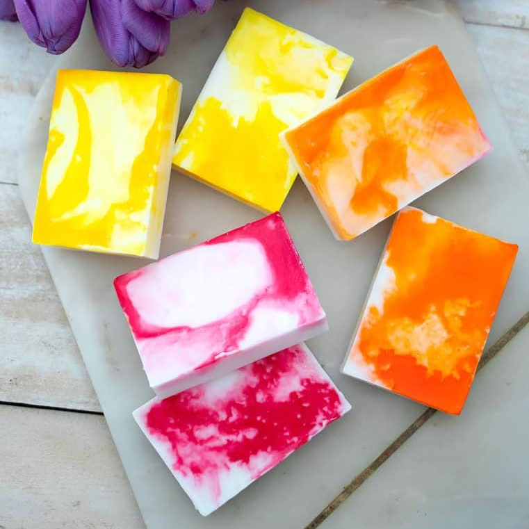 How to Use Liquid Soap Dye in Melt & Pour Soap